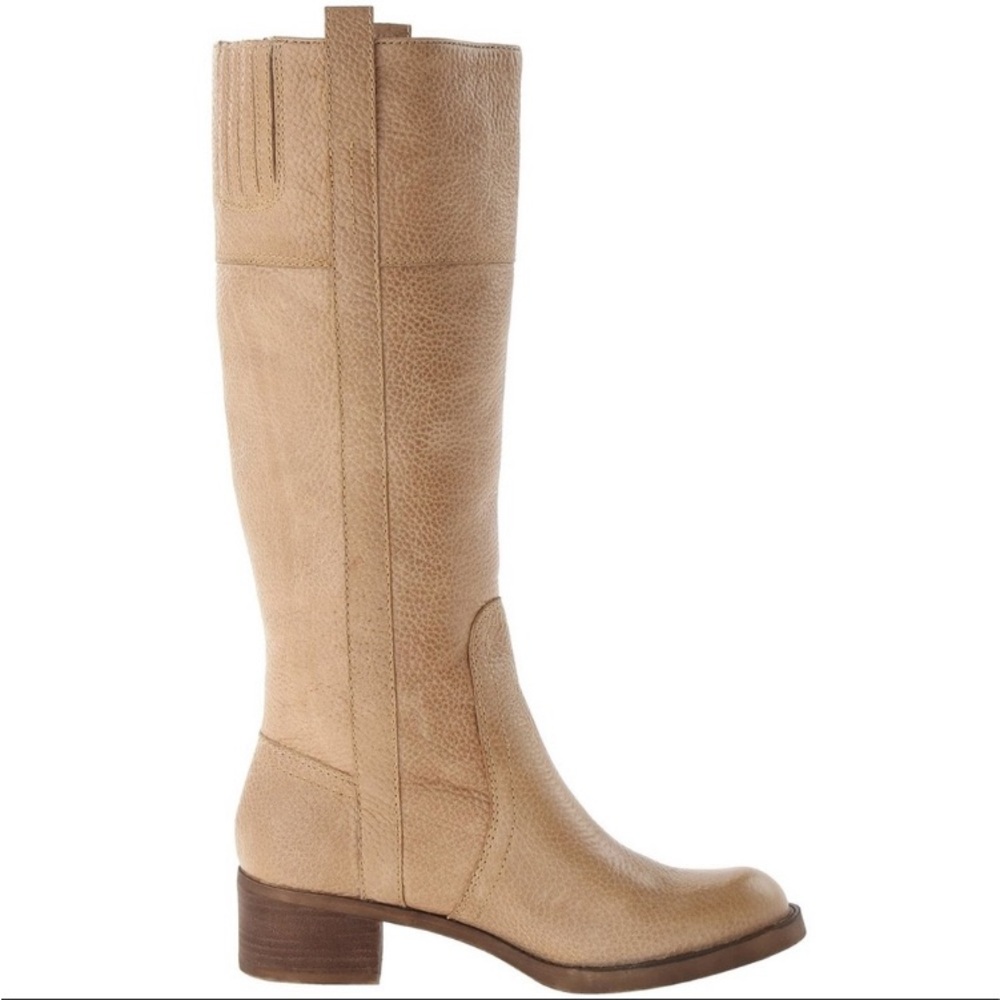 Lucky Brand Hibiscus Leather Tall Riding Heeled Boots Size 6 NWT